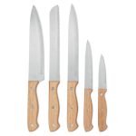 GOURMET - 5 piece knife set in base - Image 4