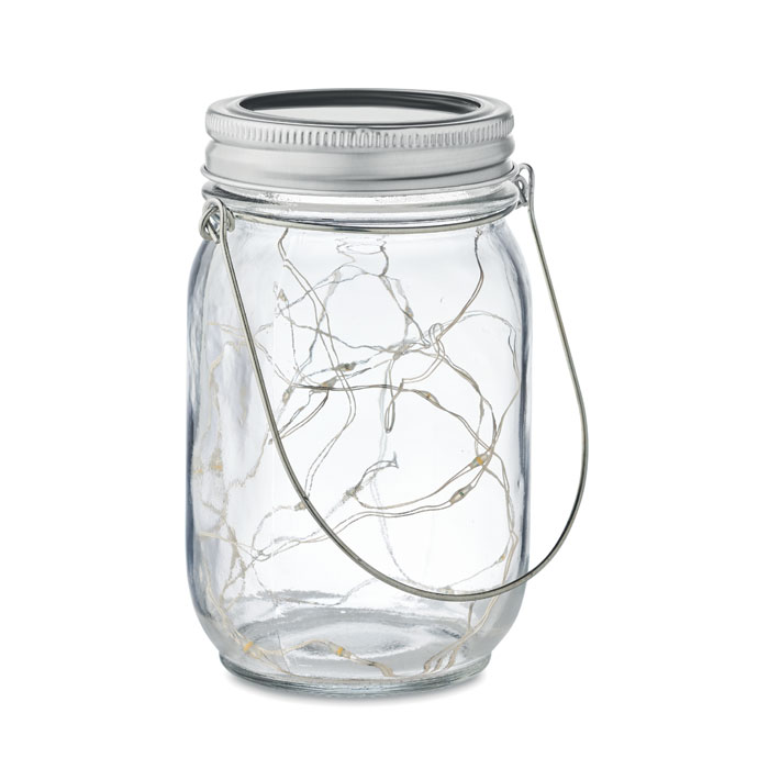 mo6341-22 POT LAMP - Solar mason jar outdoor lamp - Image 1