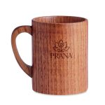 TRAVIS - Oak wooden mug 280 ml - Image 4