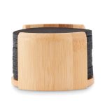 BAHIA - RPET coasters in bamboo holder - Image 2