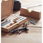 GALLAWAY - 21 pcs tool set in bamboo case - Image 5