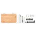 GALLAWAY - 21 pcs tool set in bamboo case - Image 3
