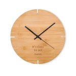 ESFERE - Round shape bamboo wall clock - Image 5