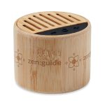 ROUND LUX - Round bamboo wireless speaker - Image 3