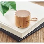 COOL - Round bamboo wireless speaker - Image 2