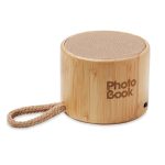 COOL - Round bamboo wireless speaker - Image 3