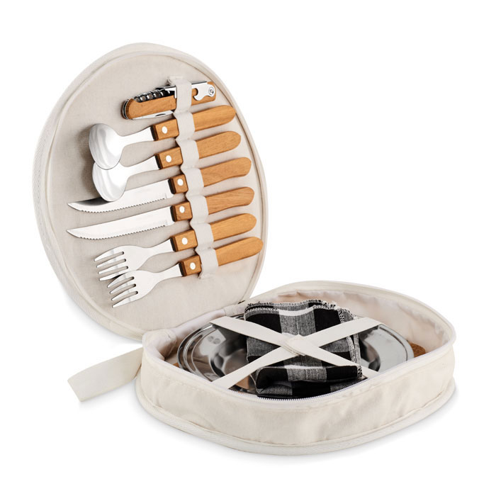 mo6893-13 HUDSON - Picnic 2 person set in pouch - Image 1
