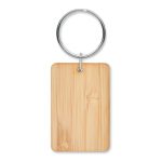 ANGLEBOO - Rectangular bamboo key ring - Image 2