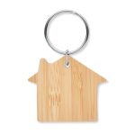 HOUSEBOO - House shaped bamboo key ring - Image 2