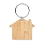 HOUSEBOO - House shaped bamboo key ring - Image 3