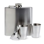 SLIMMY FLASK SET - Slim hip flask w 2 cups set - Image 3