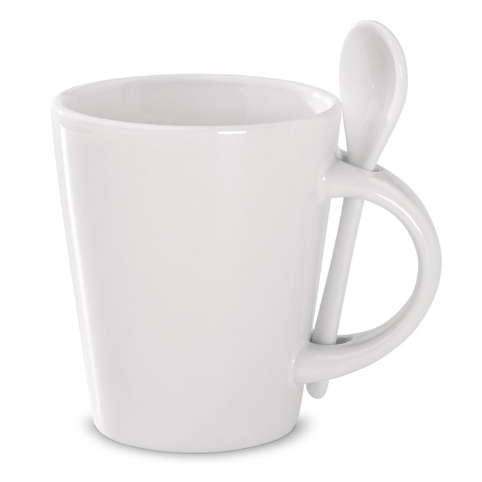 mo8442-06 SUBLIMKONIK - Sublimation mug with spoon - Image 1