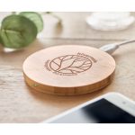 RUNDO - Wireless charger bamboo 5W - Image 6