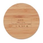 RUNDO - Wireless charger bamboo 5W - Image 2
