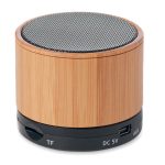 ROUND BAMBOO - Round Bamboo wireless speaker - Image 2