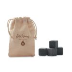 ROCKS - 4 stone ice cubes in  pouch - Image 2