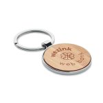 BALLARAT - Round key ring metal bamboo - Image 4