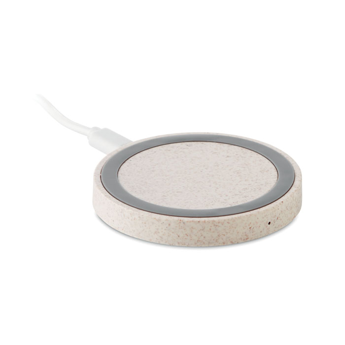 mo9996-13 PLATO+ - Wheat straw/ABS charger 5W - Image 1