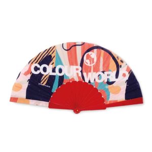 Full colour plastic hand fan