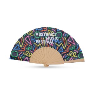 Full Colour Wooden Hand Fans Printing Malta