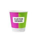 Custom Printed 225ml Double Wall Paper Cup 8oz