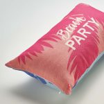 Branded rectangular cushion with full colour sublimation printing