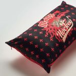 Custom Printed Velvet Rectangular Cushion with Full Colour Design - Image 6