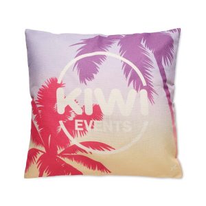 Personalised linen textured square cushion for hotels and offices