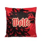 Full colour sublimation printed square velvet cushion for promotional branding