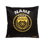 Personalised square velvet cushion with custom artwork on both sides
