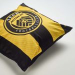 Branded square filled cushion for hotels and office receptions