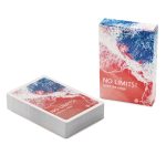 Branded playing cards with company logo
